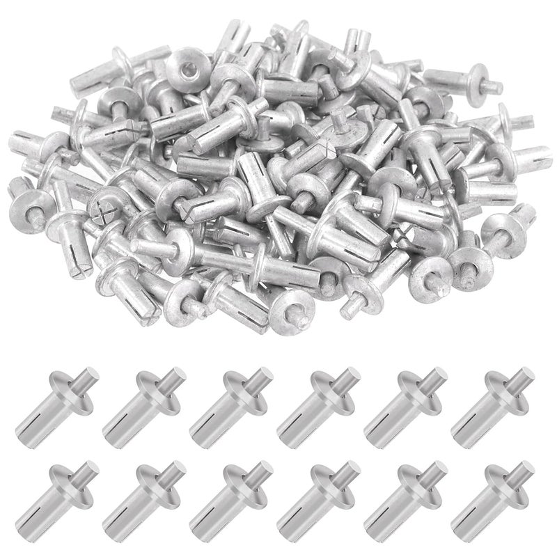 Tanstic 100Pcs M5x11mm Half Round Head Aluminum Core Rivet Drive Rivets Hammer Drive Rivets Knock Type Expansion Aluminum Rivet for Home Industry - Image 1